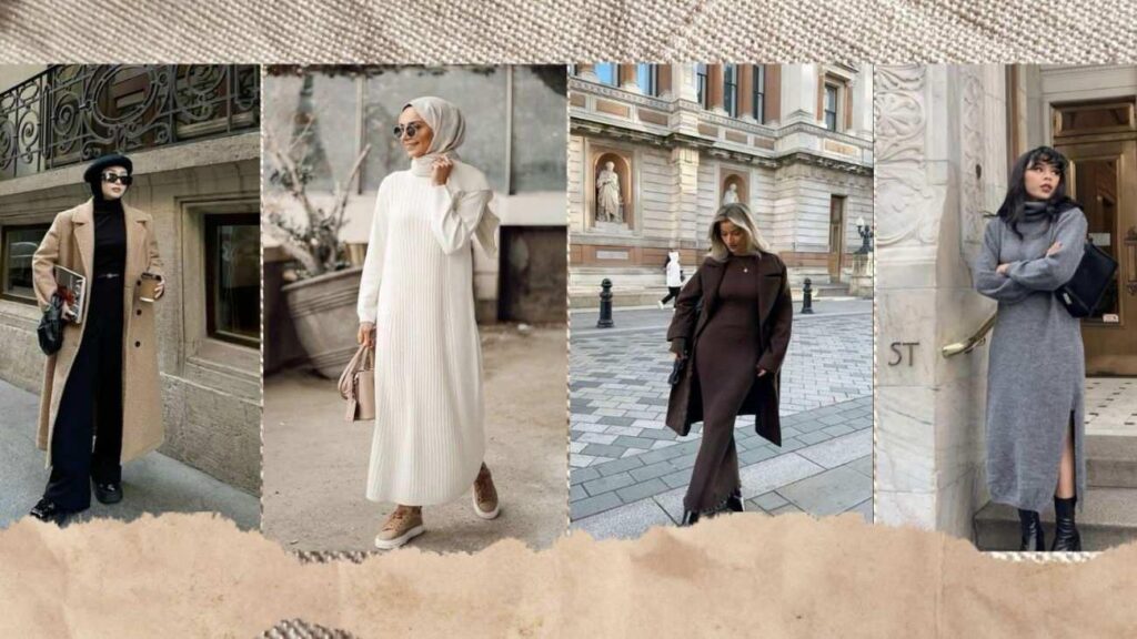 Kış aylarına uygun en hoş triko elbise modelleri 2025