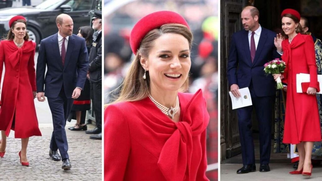 Kate Middleton’ın kırmızı elbisesi hayran bıraktı! Oysaki ileti veriyormuş