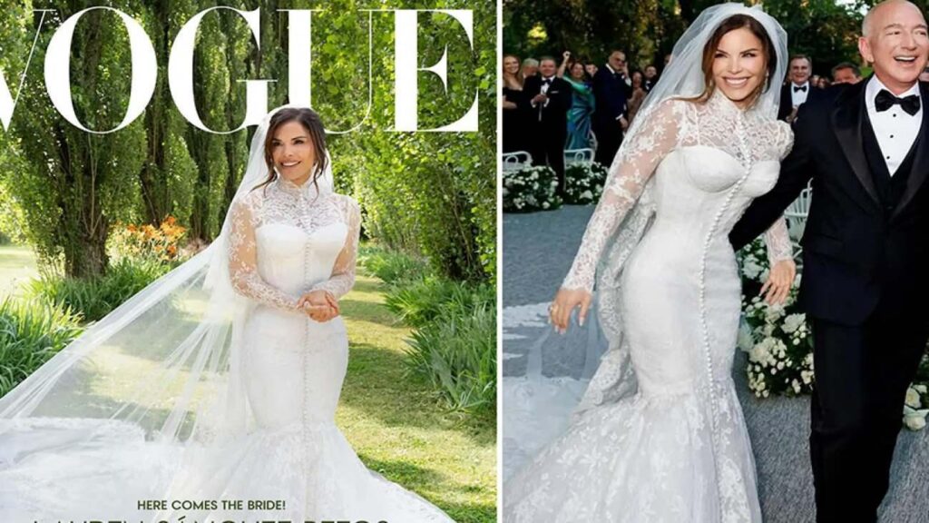 Lauren Sanchez’in imali 900 saat süren gelinliği göz kamaştırdı: Bezos görmek için yalvardı!